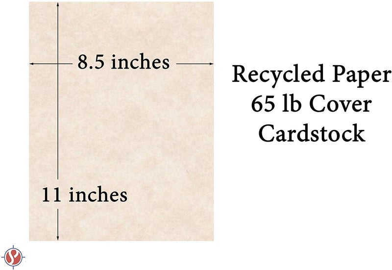 S Superfine Printing Natural Cream Stationery Parchment Recycled Paper | 65Lb Cover Cardstock | 8.5â€ x 11â€ Inches | 50 Sheets Per Pack - Image 5